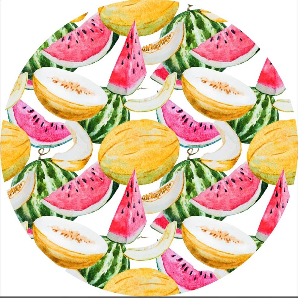Fruit Round Beach Towel